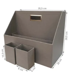 Casier interne gris pour bureau nomade