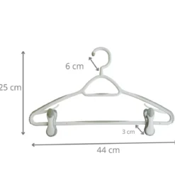 Cintre à pinces en plastique