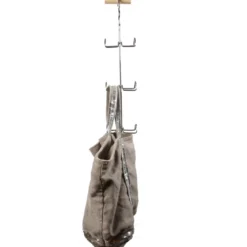 Cintre porte sacs en métal chromé