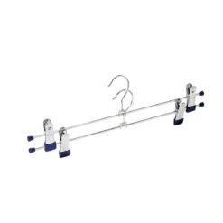 2 cintres métalliques à pinces de 40 cm
