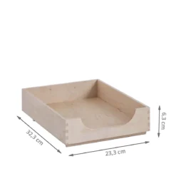 Corbeille à courrier en bois