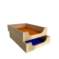 Corbeille à courrier en bois