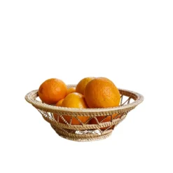 Corbeille à fruits en rotin tressé