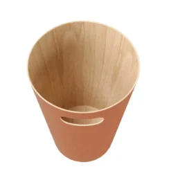 Corbeille à papier en bois coloré