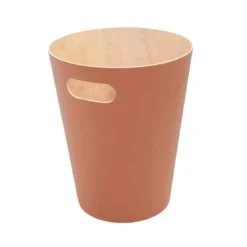 Corbeille à papier en bois coloré