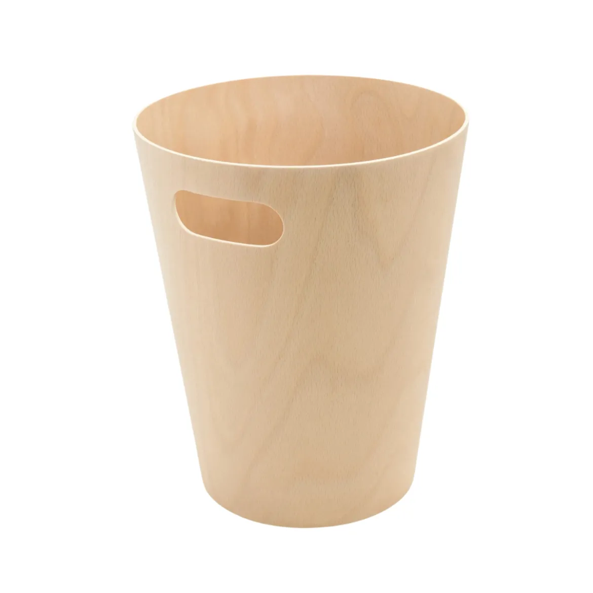 Corbeille à papier en bois naturel