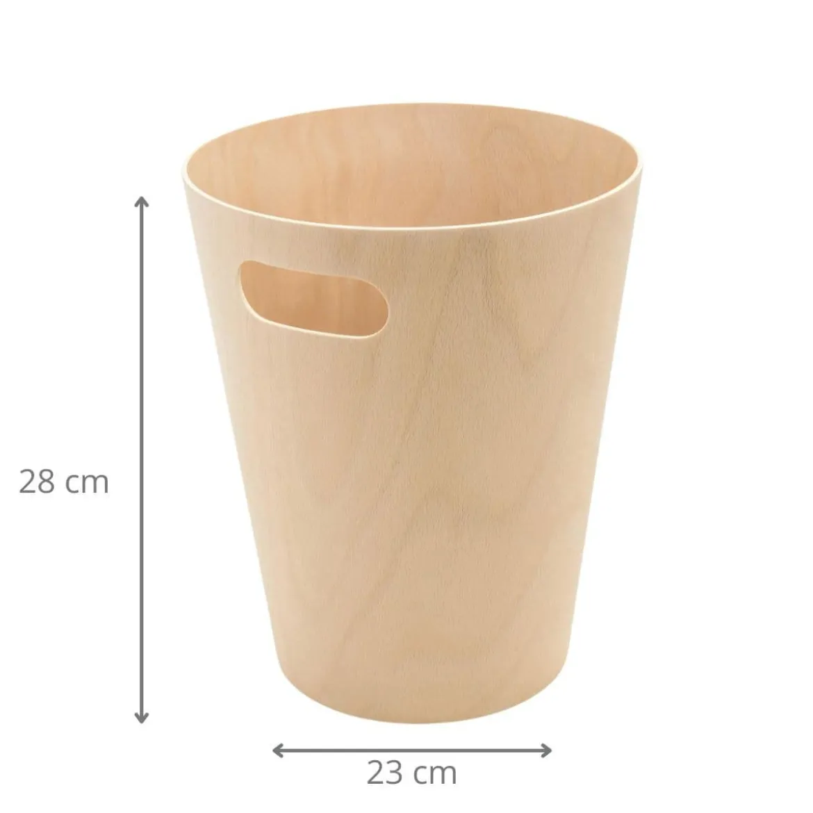 Corbeille à papier en bois naturel