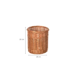 Corbeille à papier en osier