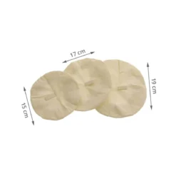 3 couvercles alimentaires en coton bio S