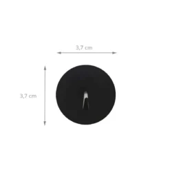 4 crochets noirs aimantés et ronds