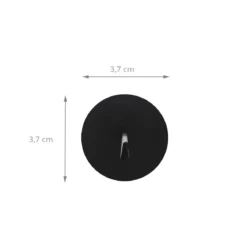 4 crochets noirs aimantés et ronds