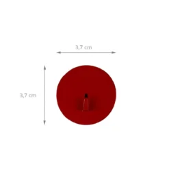4 crochets rouges aimantés et ronds
