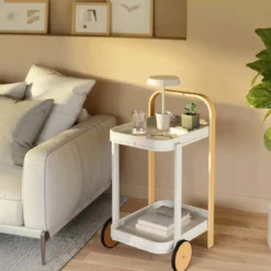 Desserte blanche de style scandinave