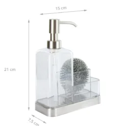 Distributeur de savon et porte-éponges pour évier