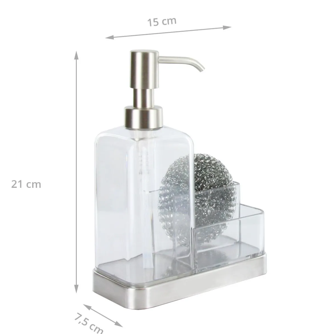 Distributeur de savon et porte-éponges pour évier