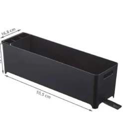 Egouttoir de cuisine long et étroit noir