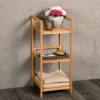 Etagère de salle de bain en bambou