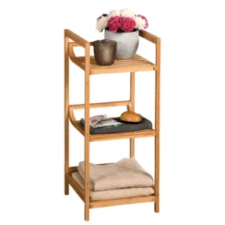 Etagère de salle de bain en bambou