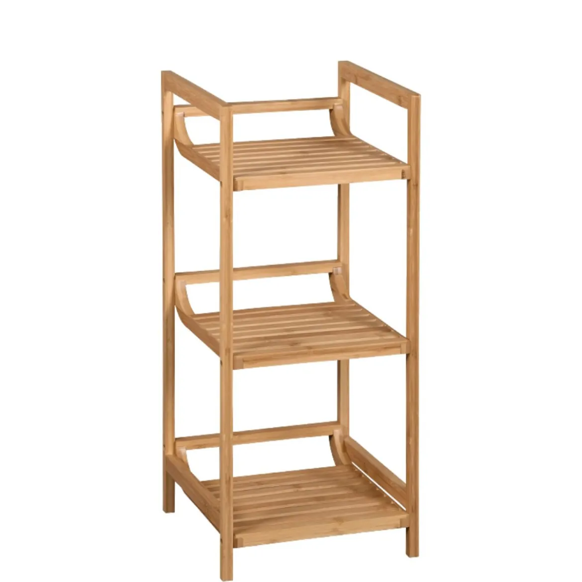 Etagère de salle de bain en bambou