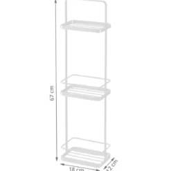 Etagère de salle de bain étroite sur pied