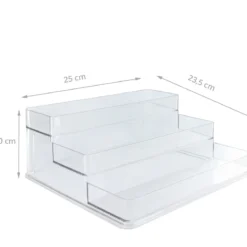 Etagère à épices en plastique transparent pour placard.Taille L