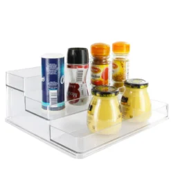 Etagère à épices en plastique transparent pour placard.Taille L