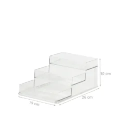 Etagère à épices en plastique transparent pour placard. Taille M