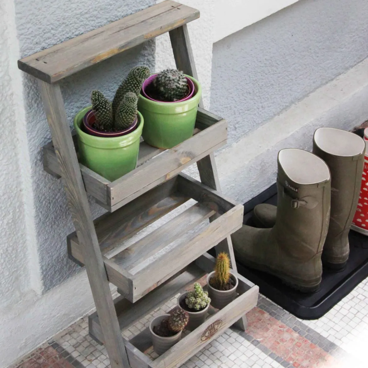 Etagère à plantes échelle