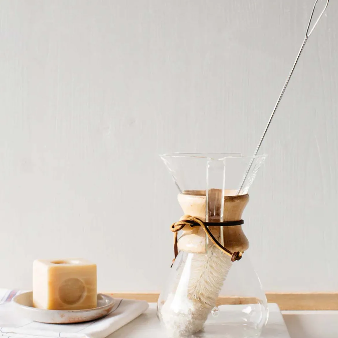 Goupillon pour carafe à vin