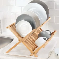Égouttoir pliable en bambou