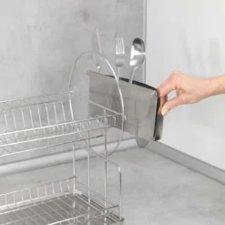 Égouttoir à vaisselle à 2 niveaux