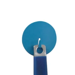 Grand crochet aimanté bleu et rond
