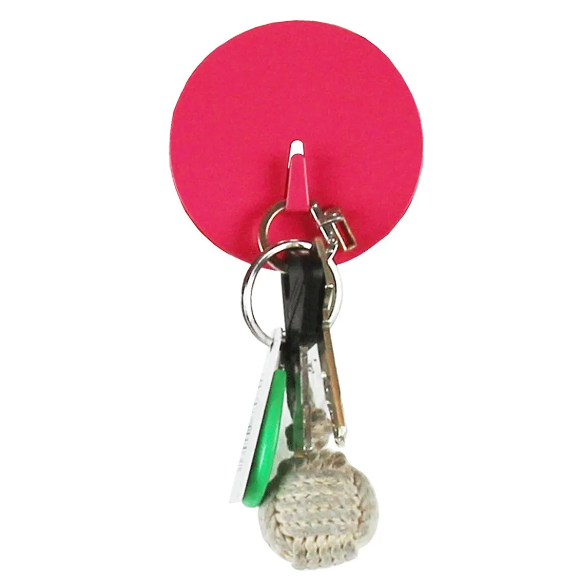 Grand crochet aimanté rose et rond