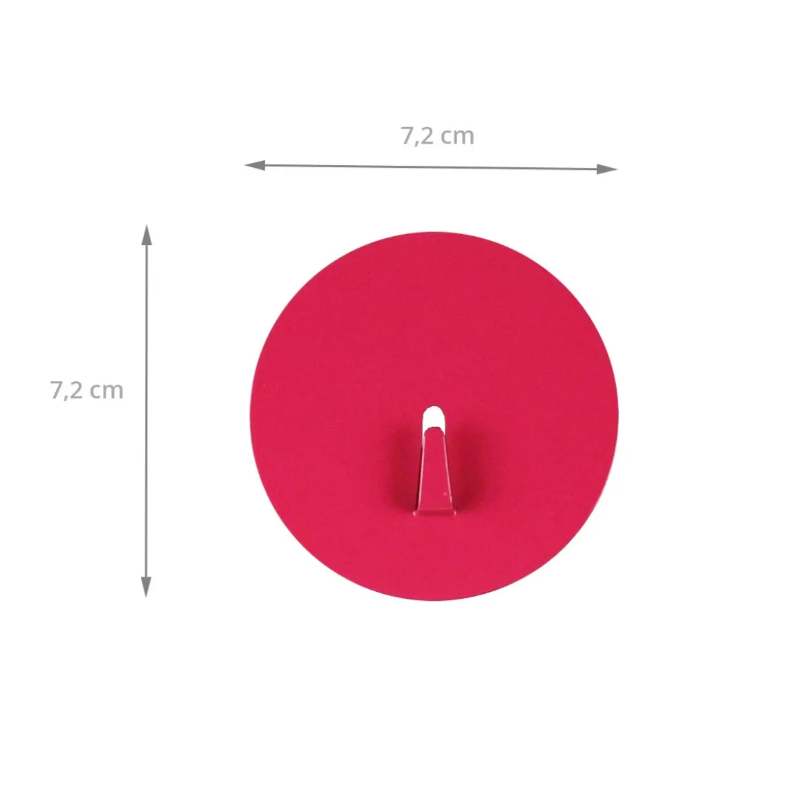 Grand crochet aimanté rose et rond