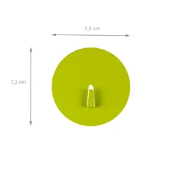Grand crochet aimanté vert anis et rond
