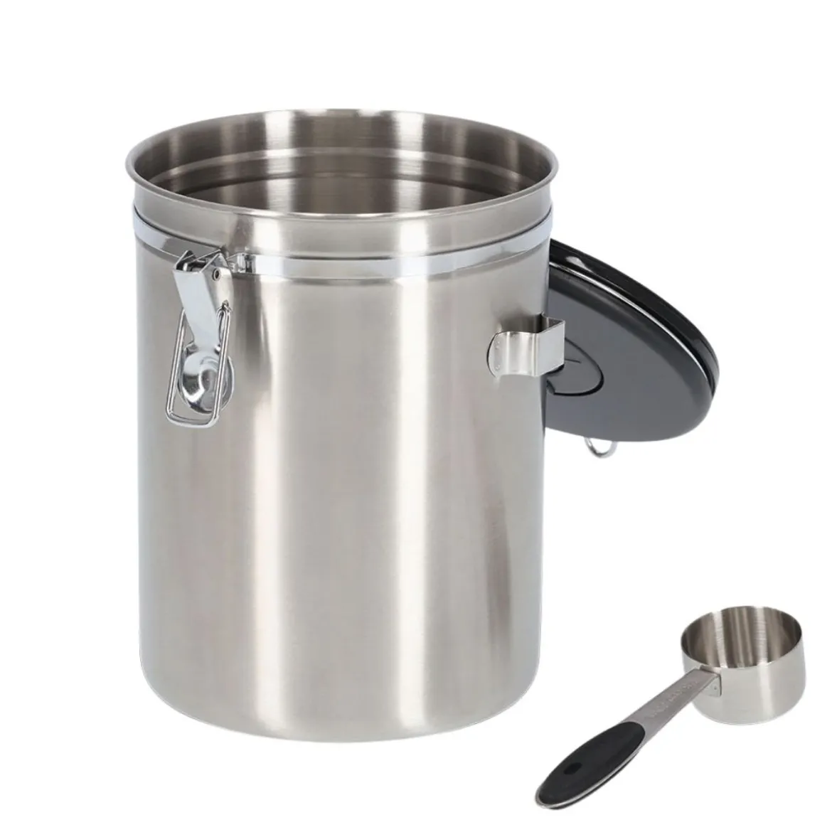 Grande boîte à café hermétique en inox 2,7 litres