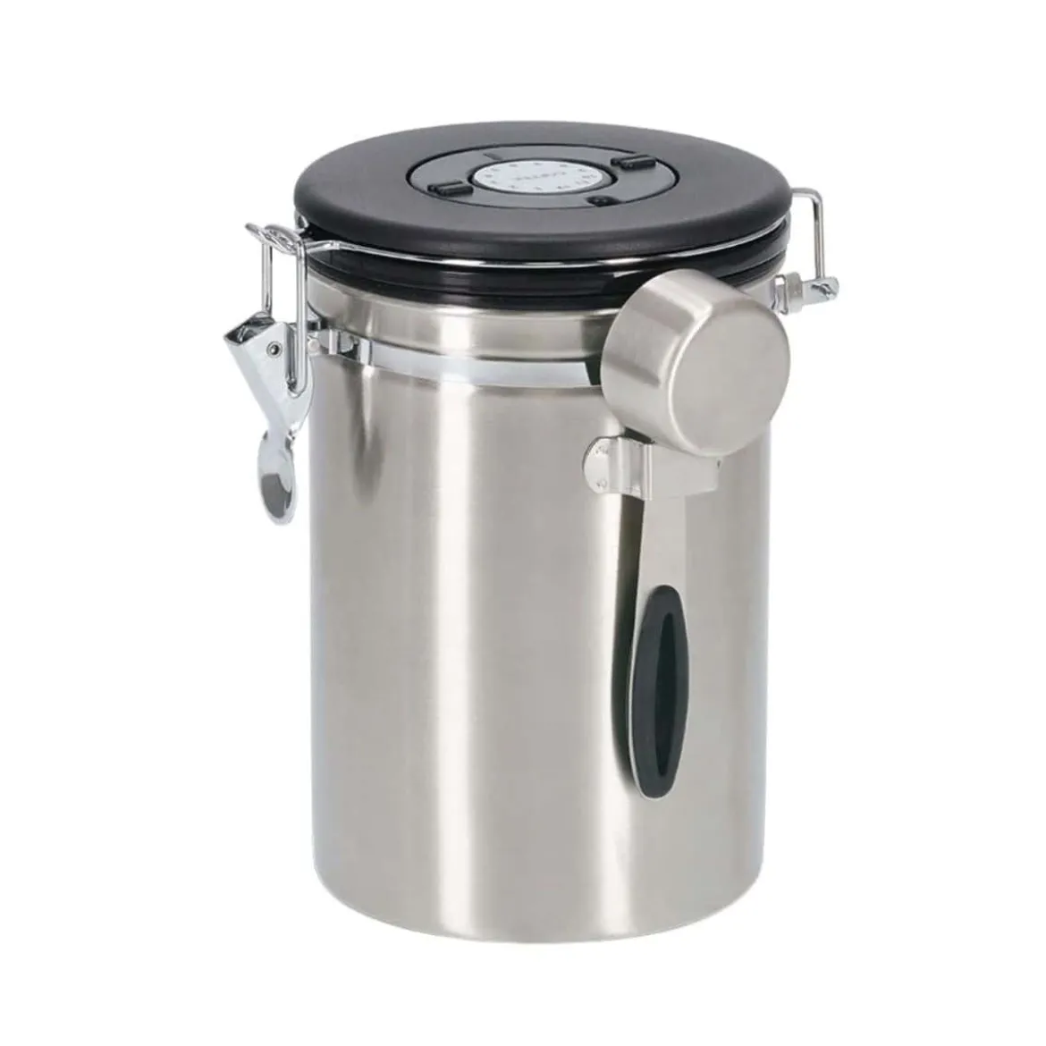 Grande boîte à café hermétique en inox 2,7 litres