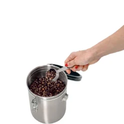 Grande boîte à café hermétique en inox 2,7 litres