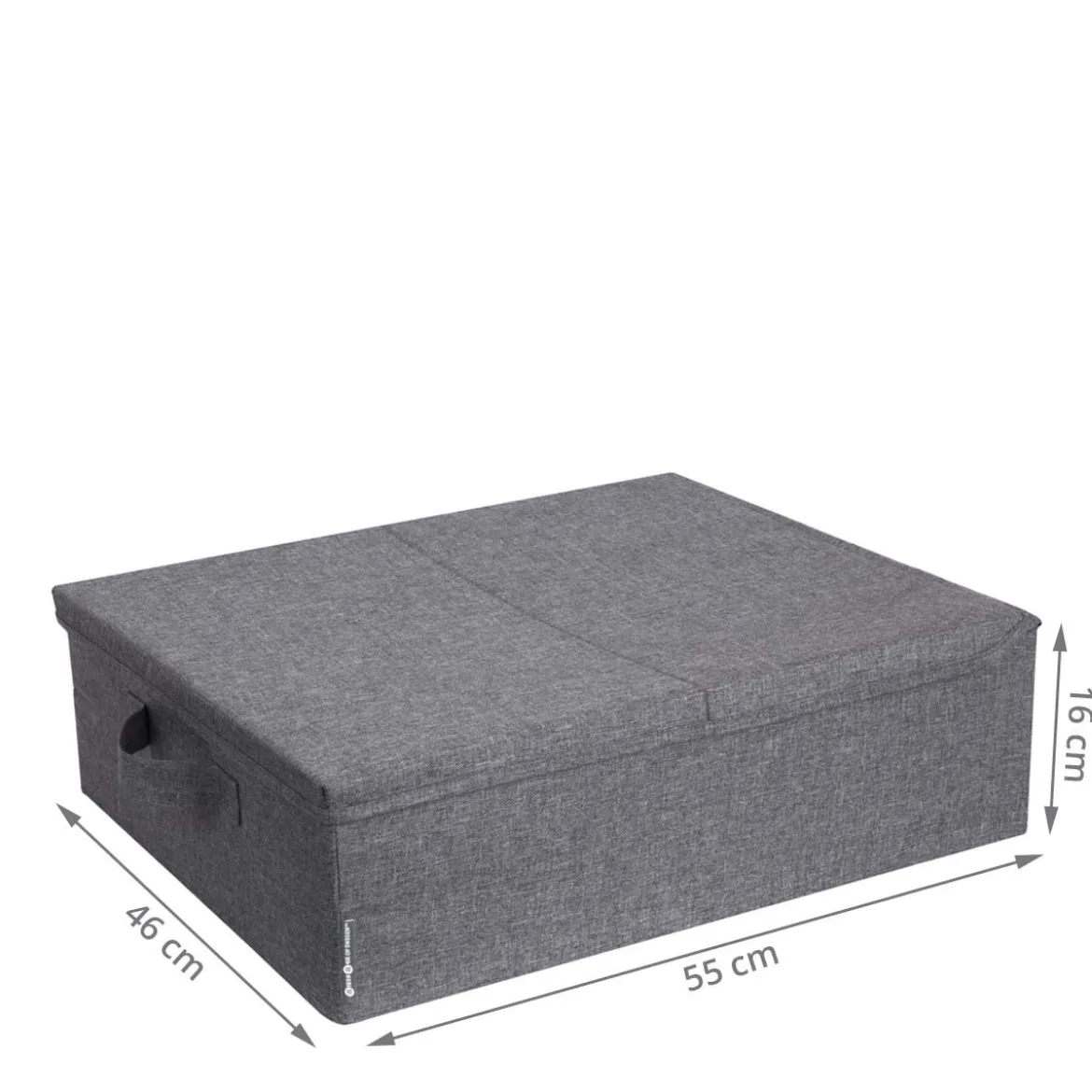 Grande boîte de rangement plate en tissu