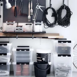 Grande boîte de rangement transparente 47 litres