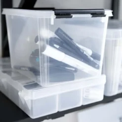 Grande boîte de rangement transparente 47 litres
