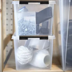 Grande boîte de rangement transparente 47 litres
