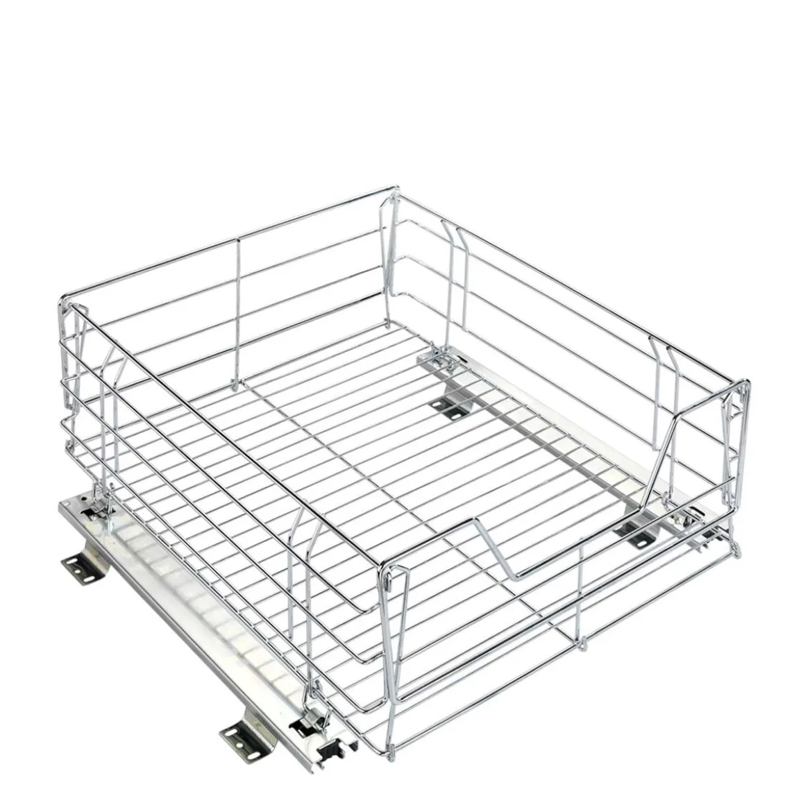 Grand panier coulissant pour placard de cuisine
