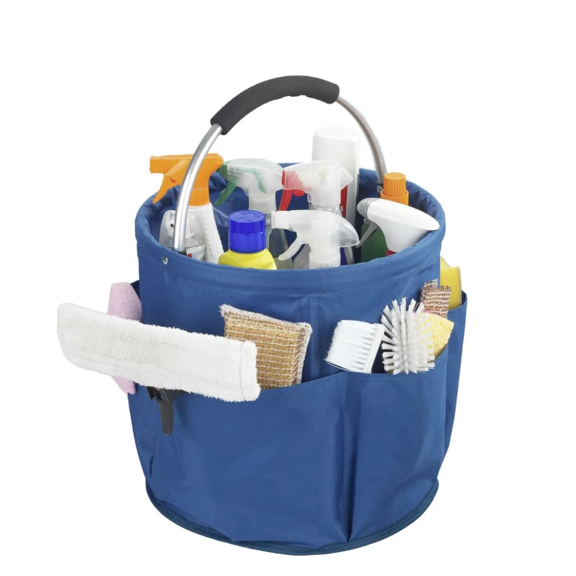 Grand panier en tissu pour produits d'entretien