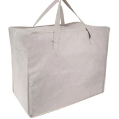 Grand sac de rangement en tissu clair