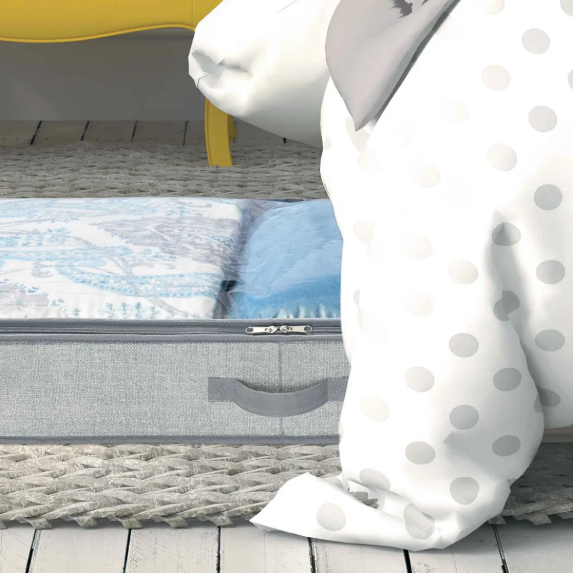 Housse de rangement sous le lit rigide