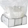 Housse de rangement sous vide blanche avec sangles (L)