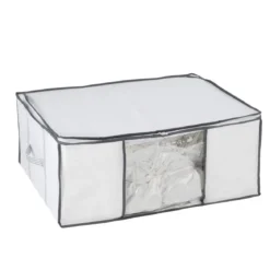 Housse de rangement sous vide blanche avec sangles (L)