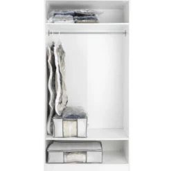 Housse de rangement sous vide blanche avec sangles (L)