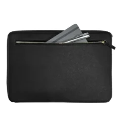 Housse pour ordinateur 15 pouces en simili cuir noir